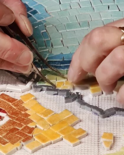 Journée mosaïque atelier artisanal avec Le Coquelicot Bleu